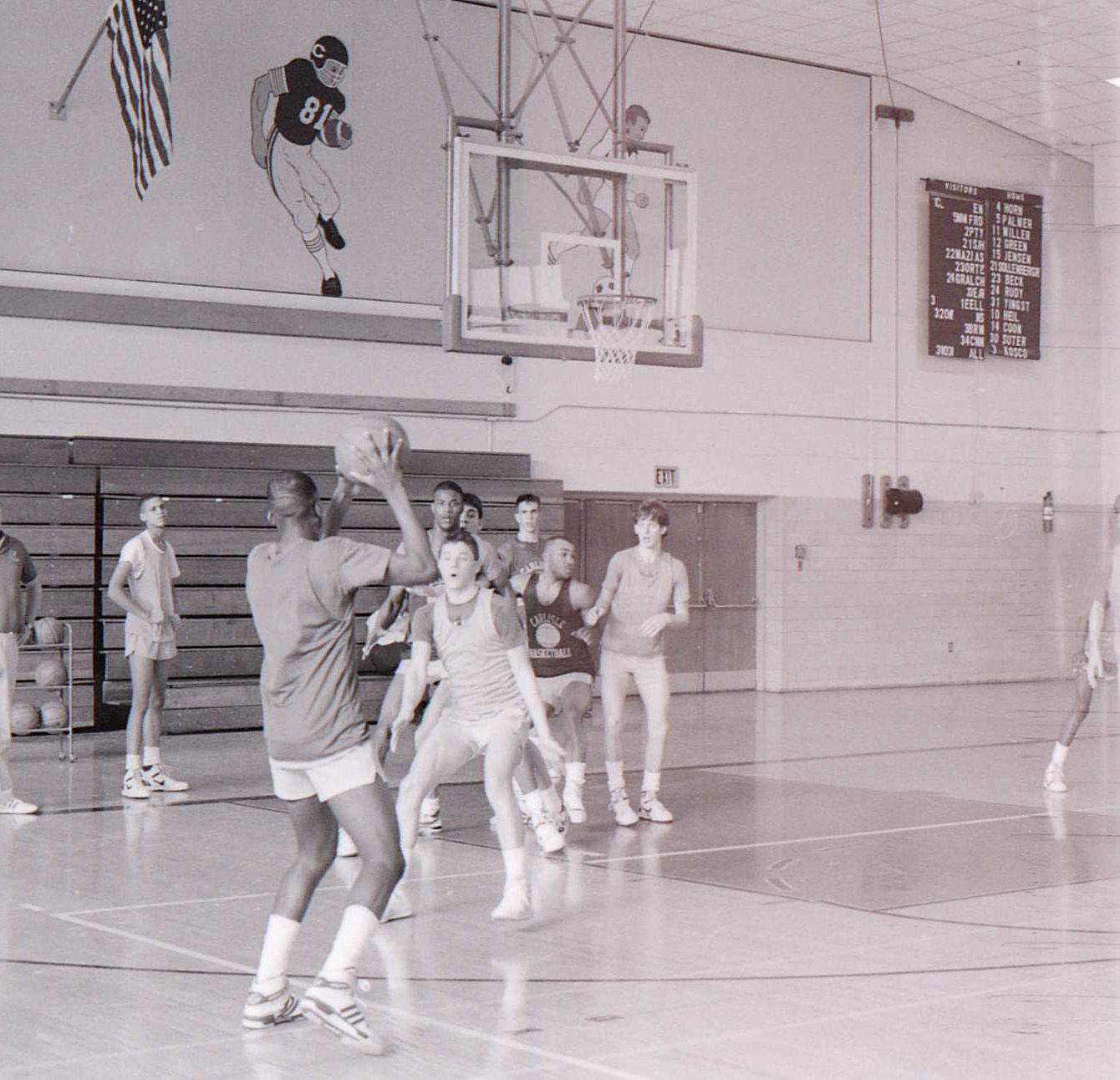 1988 Carlisle Basketball practice